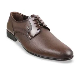 Mochi Men Textured Leather Formal Derbys-image-91