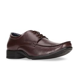 Bata Men Brown Solid Formal Debys-picture-3