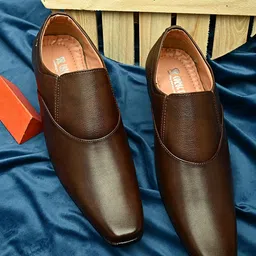 Sir Corbett Men Brown Solid Formal Slip-Ons-image-75