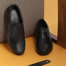 Monte Carlo Men Leather Formal Slip On Shoes-image-98