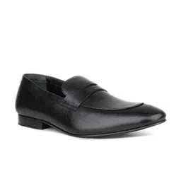 ATESBER by Inc.5 Men Textured Leather Formal Slip-On Shoes-image-60