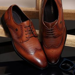Monte Carlo Men Square Toe Leather Formal Brogues-11