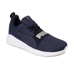 Puma Unisex Blue Woven Design Sneakers-image-58