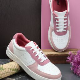 The Roadster Lifestyle Co. Women White Colourblocked Lace-Up Sneakers-48