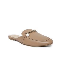 Forever Glam by Pantaloons Women Taupe Printed PU Fashion Slip-On Mules-picture-22