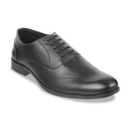 Metro Men Textured Leather Formal Oxfords-image-16