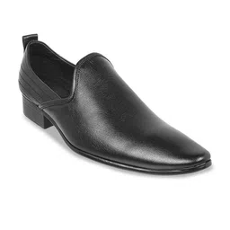 Metro Men Textured Leather Formal Slip-On Shoes-picture-13