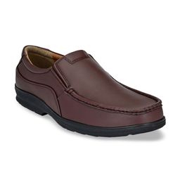 Eego Italy Men Brown Solid Formal Slip-On Loafers-image-23