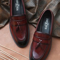INVICTUS Men Red Solid Formal Shoes-image-79