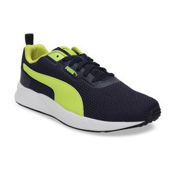Puma Men Navy Blue Lime Humble Shoes-image-54