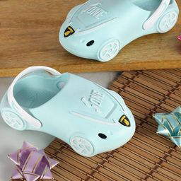 PASSION PETALS Kids-Boys Blue Printed PU Slip-On Sneakers-image-73
