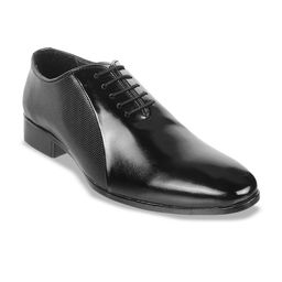 Metro Men Textured Leather Formal Oxfords-image-36