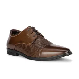 Bata Men Textured Round Toe Formal Derbys-image-85