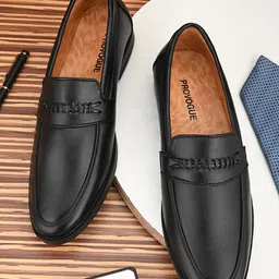 Provogue Men Textured Formal Loafers-picture-18