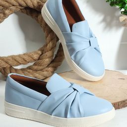 Roadster Women Textured  Comfort Insole Contrast Sole Slip-On Sneakers-image-13