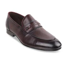 DAVINCHI Men Textured Formal Loafers-image-63