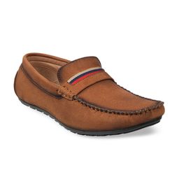 WALKWAY by Metro Men Tan Suede Loafers-81