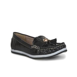 SALARIO Women Textured Lightweight Memory Foam Tassel Loafers-image-75