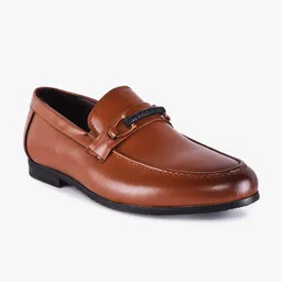 BuckleUp Men Tan-Brown Solid Formal Loafers-picture-26