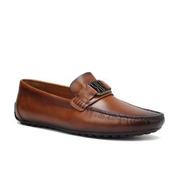 ROSSO BRUNELLO Men Textured Formal Loafers-image-24