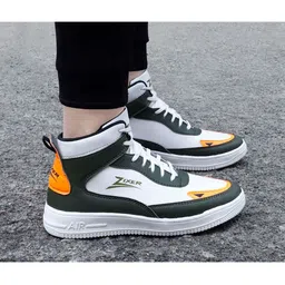Zixer Men Green Woven Design Sneakers-picture-45