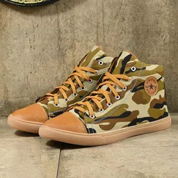 knoos Men Printed Lightweight High-Top Sneakers-12