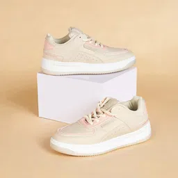 Forever Glam by Pantaloons Women Colourblocked Lace-Up Sneakers-49
