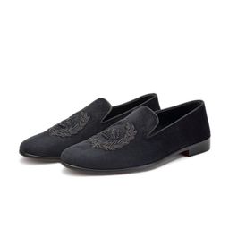 SHUTIQ Men RAFA Ethnic Embroidered Suede Mojaris-image-67