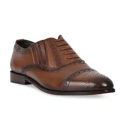 LA BOTTE Men Brown Solid Leather Formal Brogues-picture-41