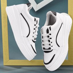 Bella Toes Women White Colourblocked Synthetic Leather Smart Casual Shoes-49