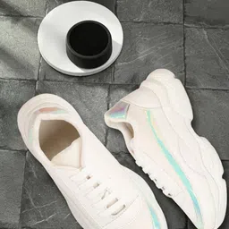sneakers villa Women Woven Design Comfort Insole Basics Sneakers-51