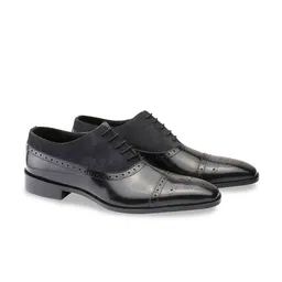 Harrykson London Men Textured Leather Formal Brogues-picture-34