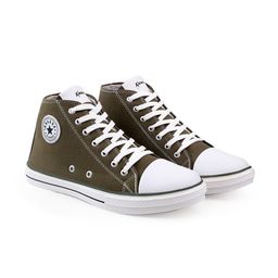 KRAASA Men Khaki Solid  Sneakers-image-3