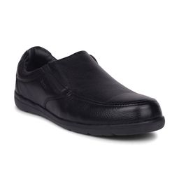Bata Men Textured Leather Slip-On Shoes-62