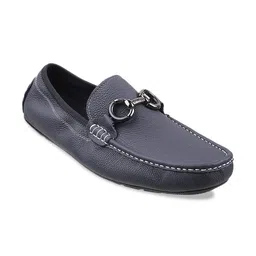 DAVINCHI Men Buckle Detailed Leather Formal Loafers-image-27