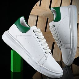 The Roadster Lifestyle Co. Men White & Green Perforated Lightweight Sneakers-picture-43