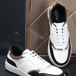The Roadster Lifestyle Co. Women White Colourblocked Lace-Up Sneakers-29