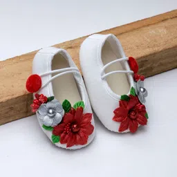BAESD Infants Girls Cotton Daizy flower detailed booties-image-82