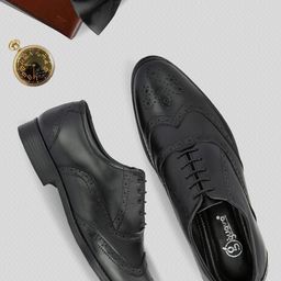 Guava Men Genuine Leather Formal Brogues-image-13