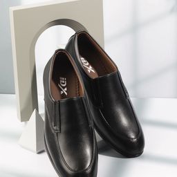 ID Men Round Toe Leather Formal Slip-On Shoes-image-56