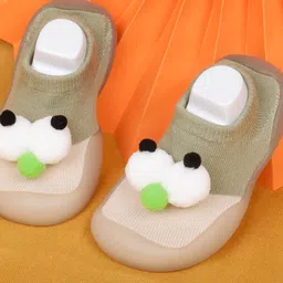 Baby Moo Kids Green Colourblocked Slip-On Sneakers-19