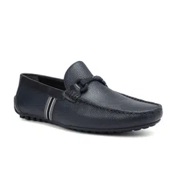 ROSSO BRUNELLO Men Textured Leather Formal Loafers-picture-7