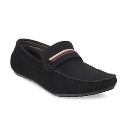 WALKWAY by Metro Men Black Suede Loafers-80