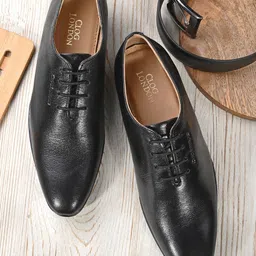 CLOG LONDON Men Textured Leather Formal Oxfords-image-65