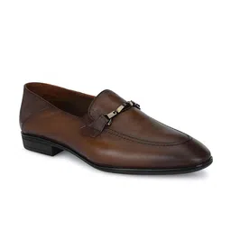Egoss Men Geniune Leather Formal Slip-On Shoes-image-10