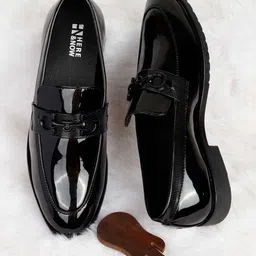 HERE&NOW Men Black Formal Shoes-picture-19