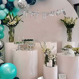 Special You 67-Pcs Mint Green & White Foil Balloons Birthday Decors-58