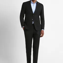 Peter England Elite Checked Slim Fit Two Piece Formal Suit-picture-58