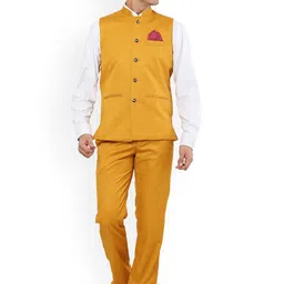 REFULGENT Single-Breasted Two-Piece Formal Suit-image-43