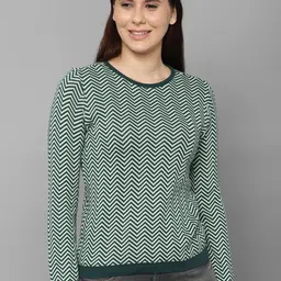 Allen Solly Woman Green Geometric Printed Top-picture-18